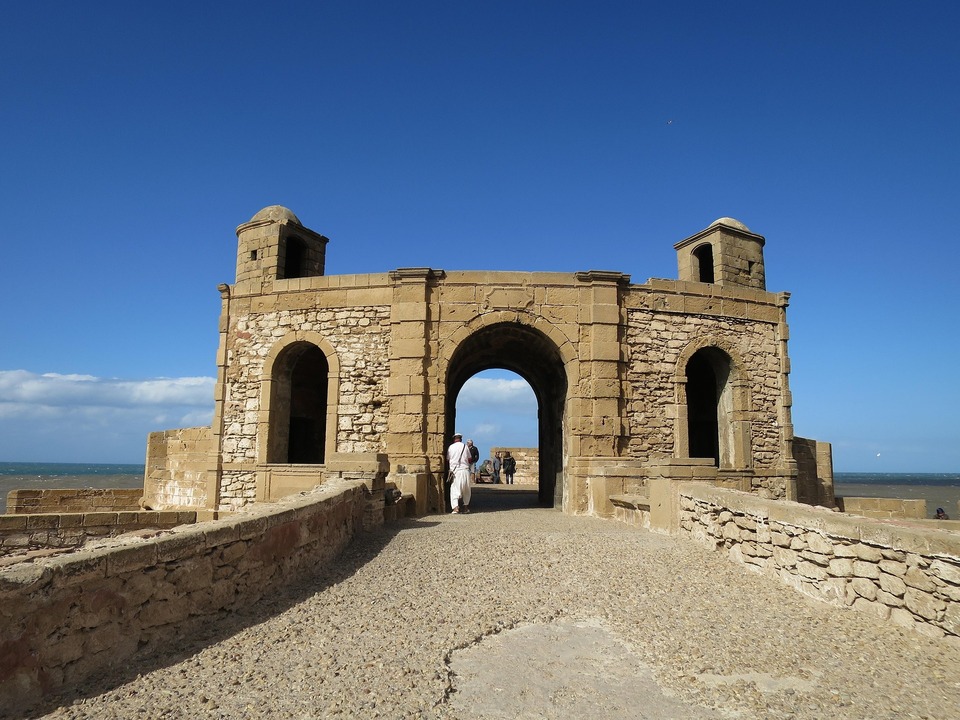 Traditional doorway in Essaouira medina