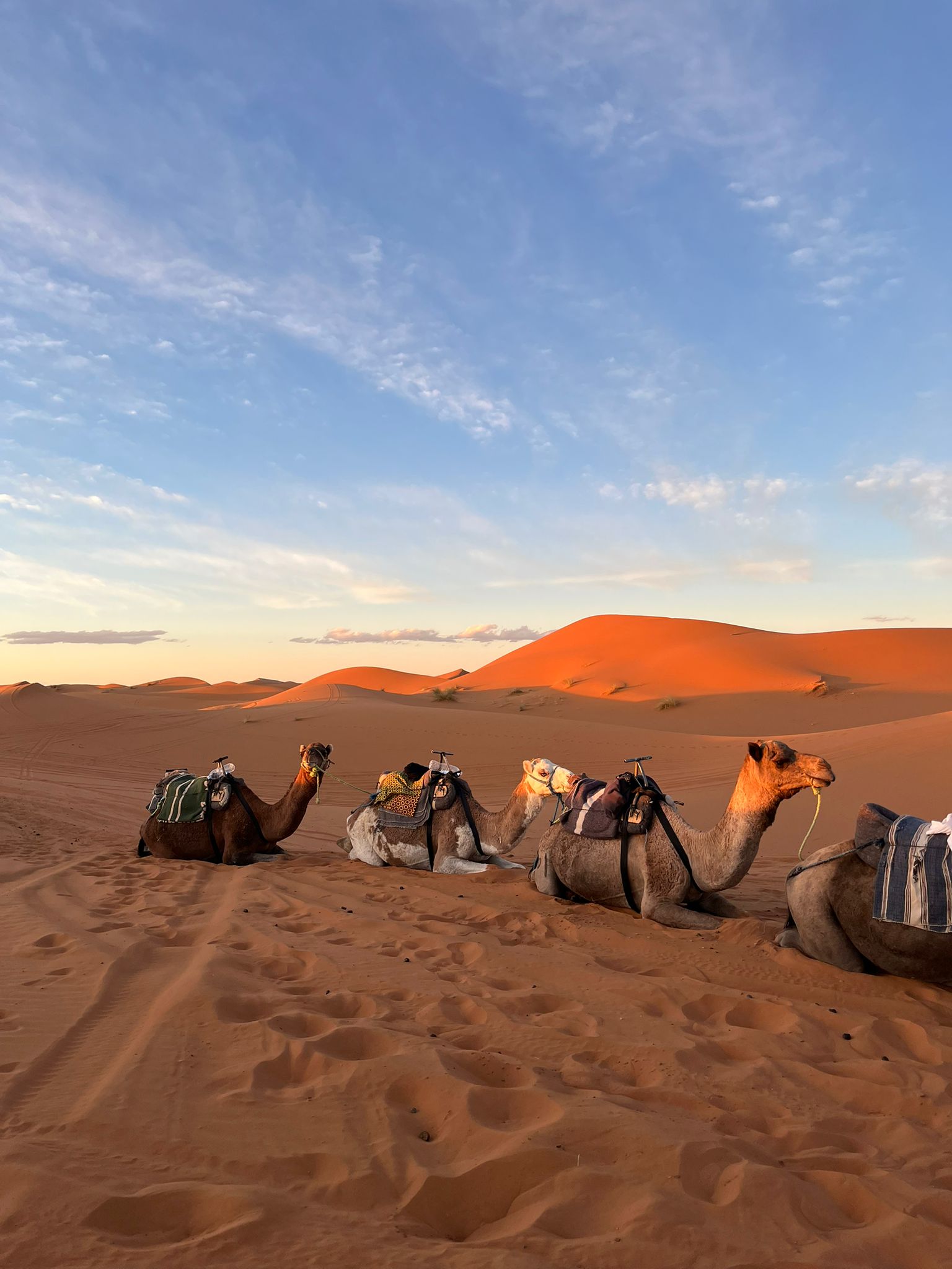 Moroccan village and mountains
