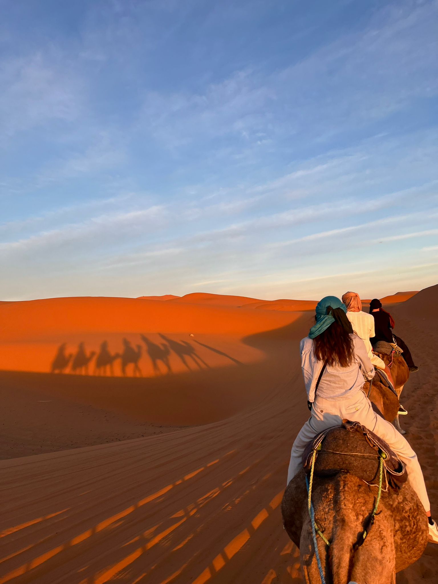 Golden dunes of Erg Chegaga at sunset on the Circuit Douceur eight-day loop